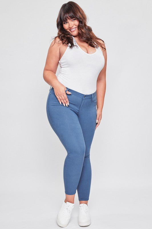 Hyperstretch Mid Rise Skinny Jean - Electric Blue