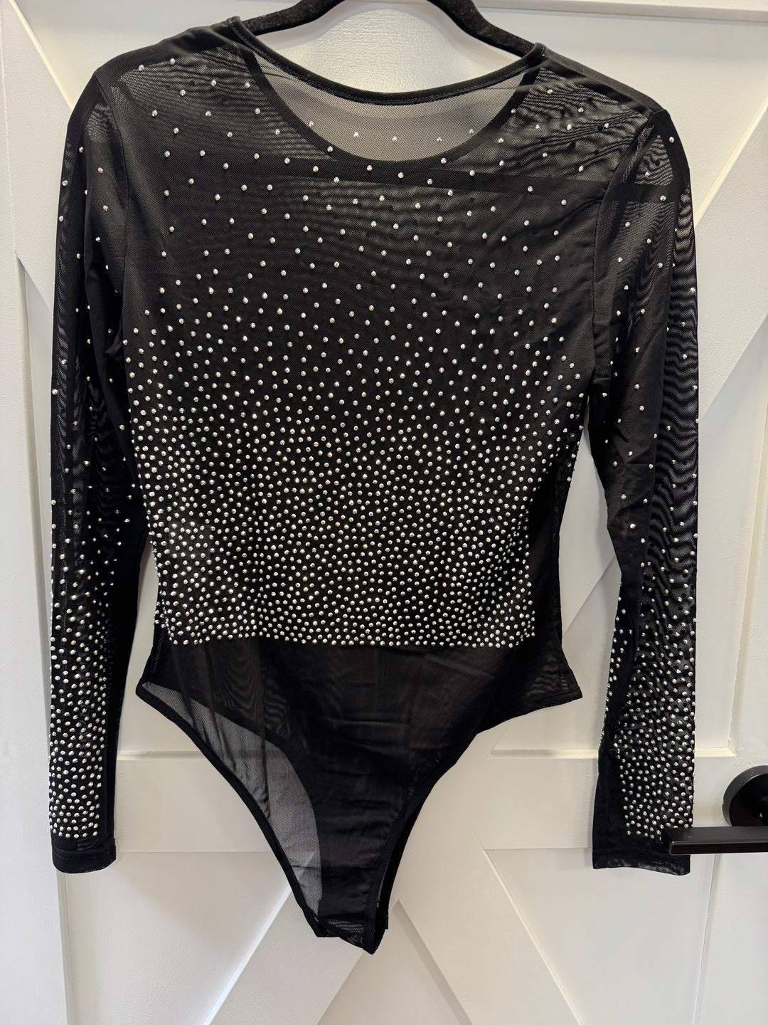 Sheer Rhinestone Bodysuit