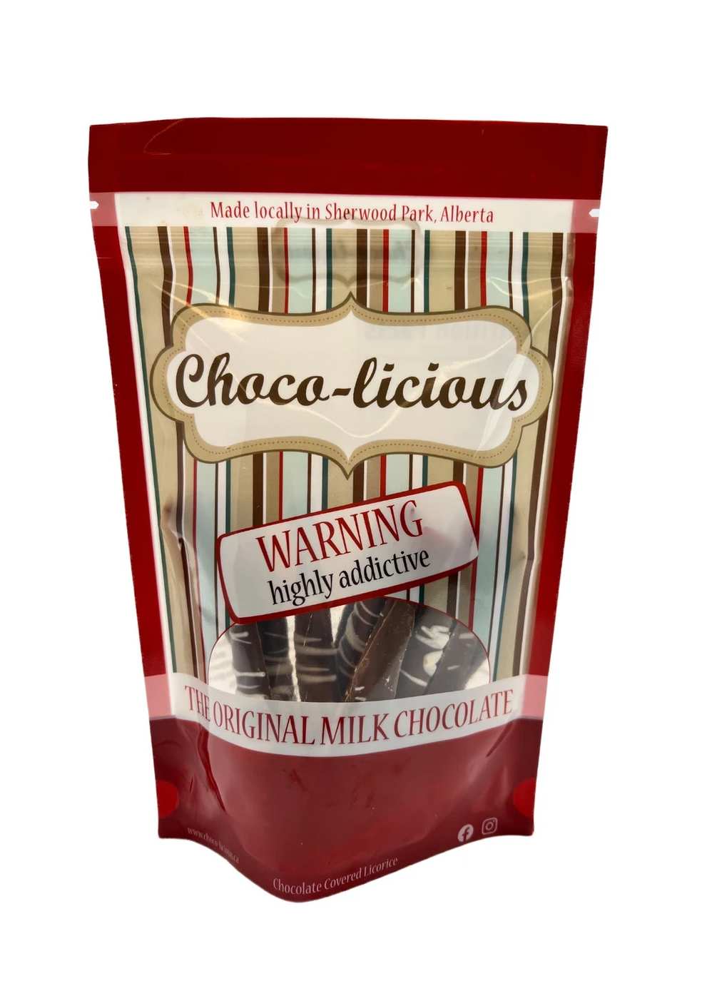 Chocolicious Original Milk Chocolate Covered Licorice