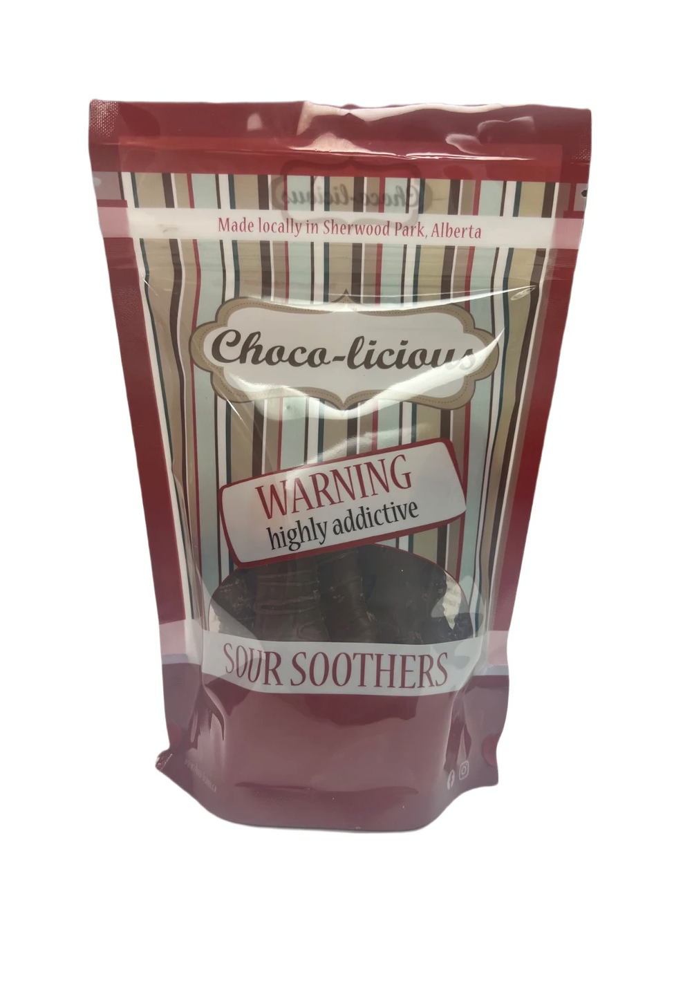 Chocolicious Sour Soothers Covered in Chocolate