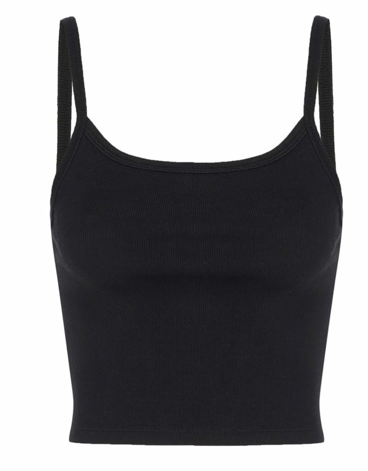 Bra30 Strappy Crop - Black