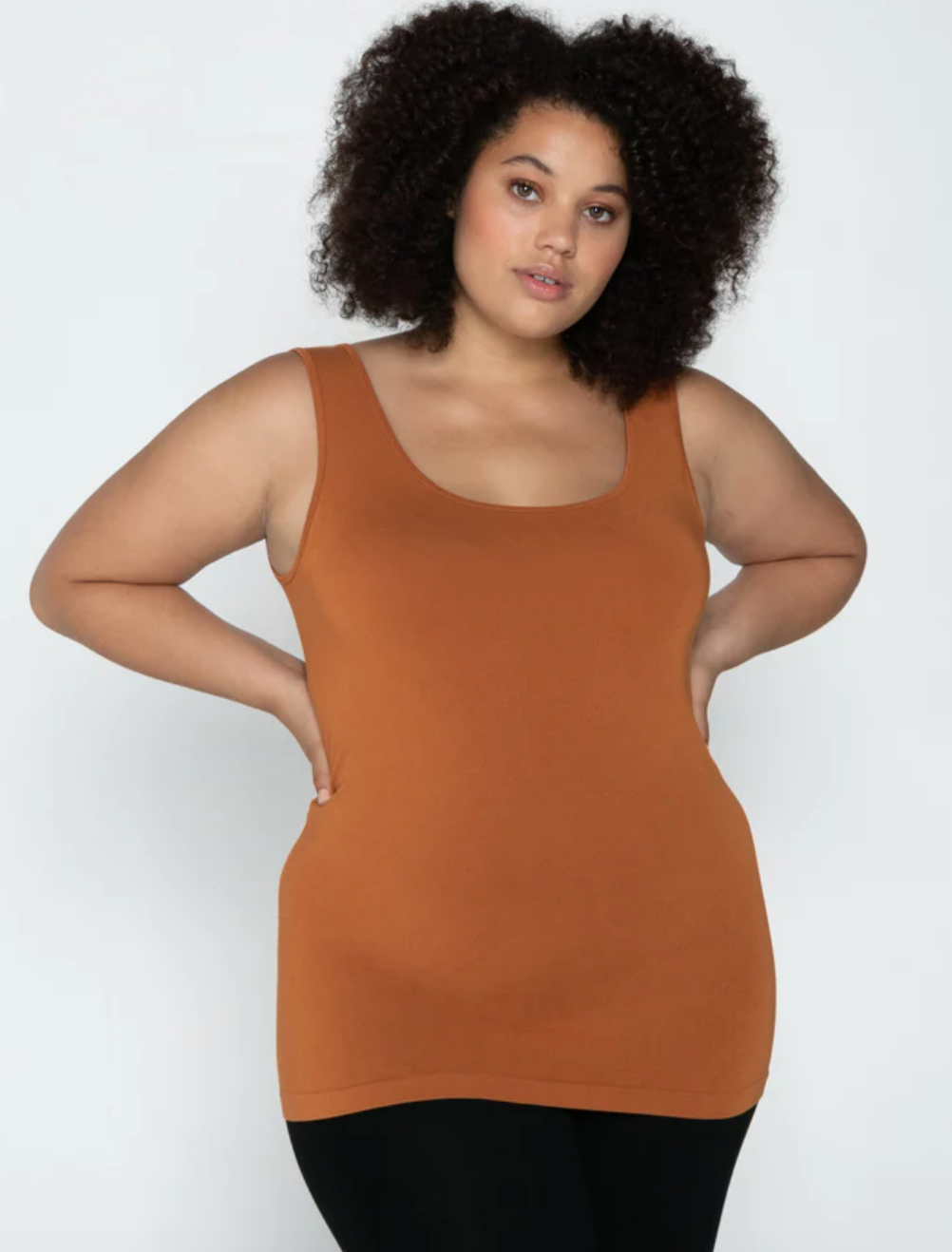 C'est Moi Bamboo Double Scoop Tank - Ginger